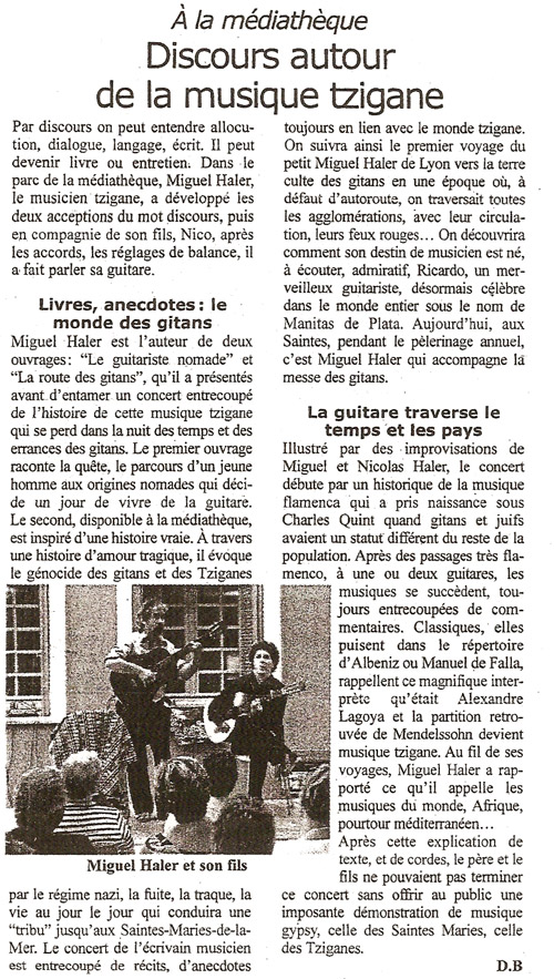 Article de presse